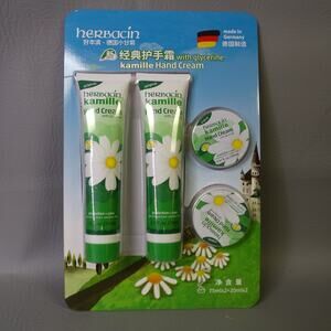 Herbacin Kamille Hand Cream Set 2 Tubes 2 Tins Chamomile & Glycerine Germany